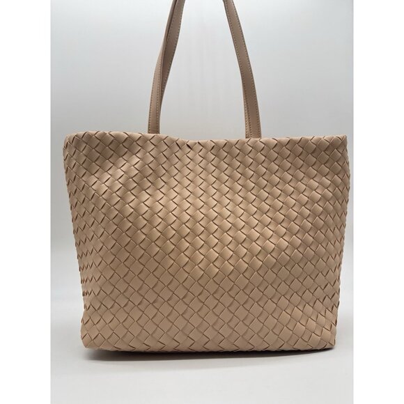 Macy's On 34th woven faux-leather extra large tote bag - Chai Pink - Picture 2 of 7